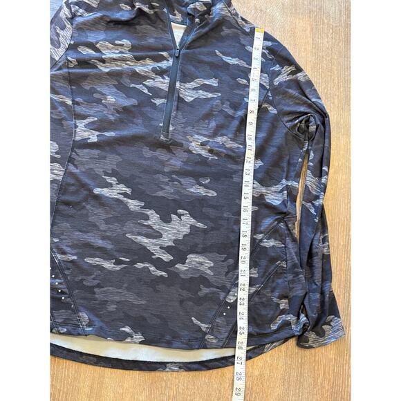 AVIA Black Camo 1/4 Zip Pullover Jacket Shirt XXL 2XL - Picture 3 of 7